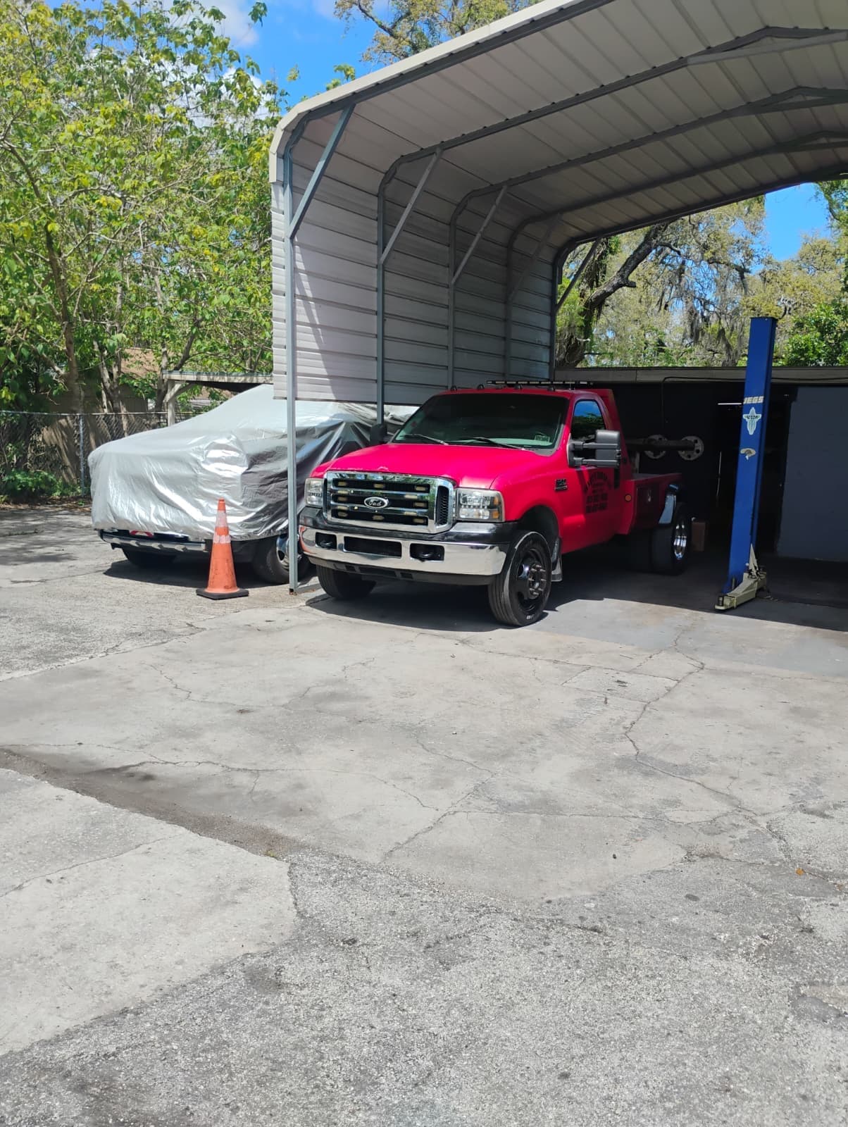 Old weathered junkyard car